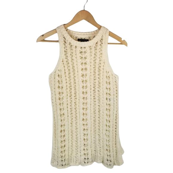 American Eagle Outfitters Women's Crochet Sleeveless Knit Top Size S Small - Picture 1 of 7